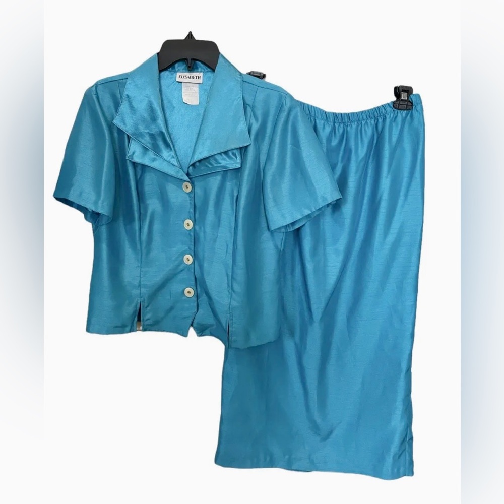 Vintage Elisabeth Dress Suit 2 Piece Size 14